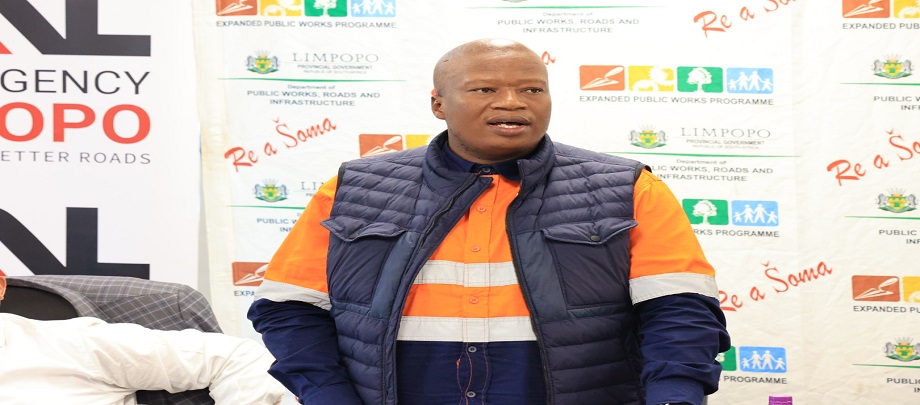 MEC Mr Ernest Rachoene address stakeholders during stakeholder engagement